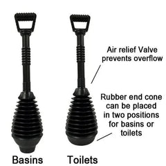 Haron Easy Grip Master Plunger HP06 for Sinks, Tubs and Toilets - Twin Eagle Imports