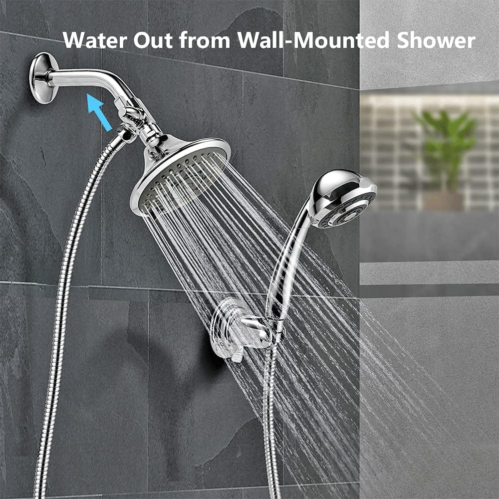 HARON Tap Repair Tool Chrome Two Way Shower Arm Diverter Valve Shower Head Splitter