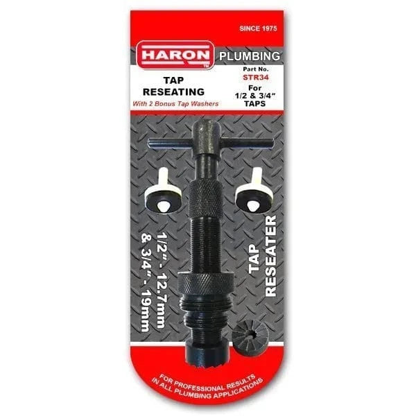 HARON Tap Repair Tool Haron STR34 Tap Reseater with 1/2 and 3/4”