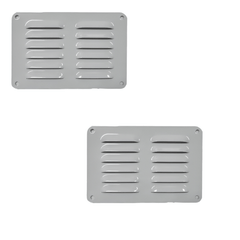 HARON Vent Haron 1501W Aluminium Vents – White 100 x 150mm Pack of 2