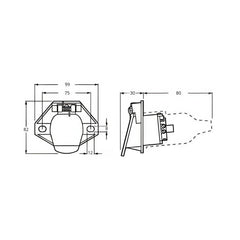 Heavy-Duty 7-Pin Round Trailer Plug & Socket Set - Twin Eagle Imports