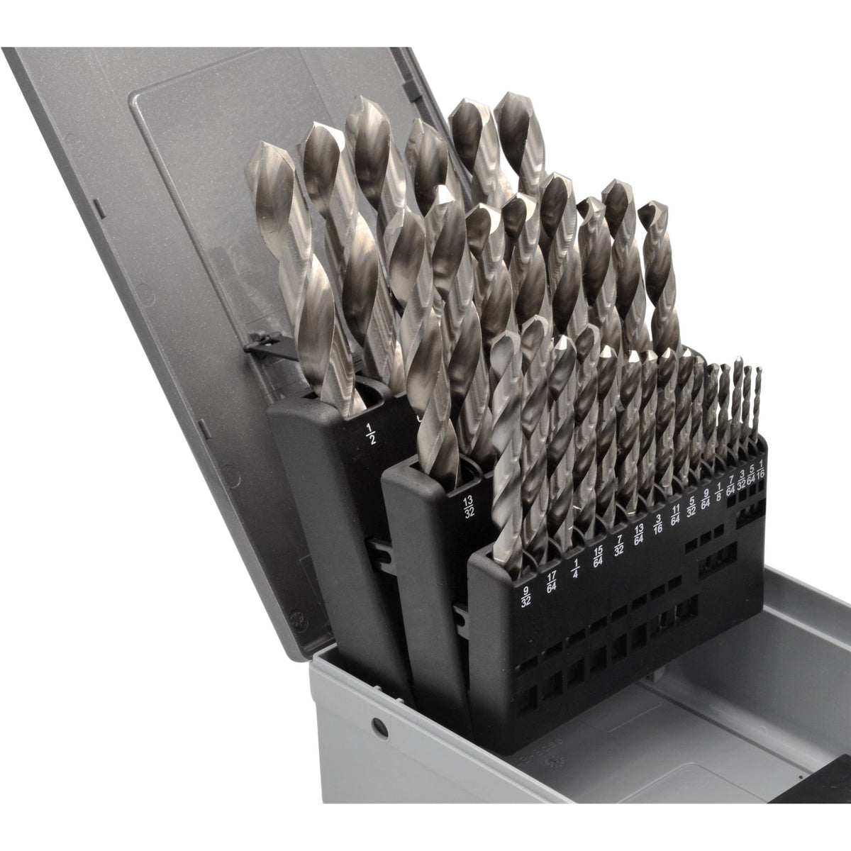Hepyc 1/16"- 1/2" HSS Drill Bit Set 1/64 Increments 29 Pc Kit - Twin Eagle Imports