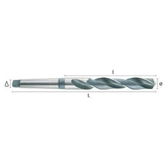 Hepyc 14.5mm HSS Morse Taper Shank Drill MT2 DIN 345 - Twin Eagle Imports