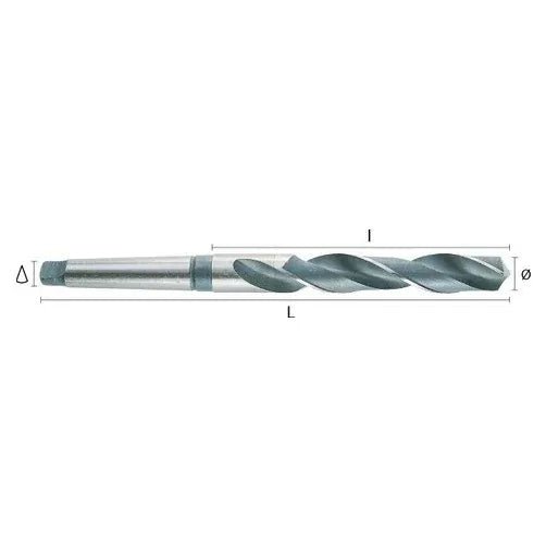 Hepyc 15mm HSS Morse Taper Shank Drill MT2 DIN 345 - Twin Eagle Imports