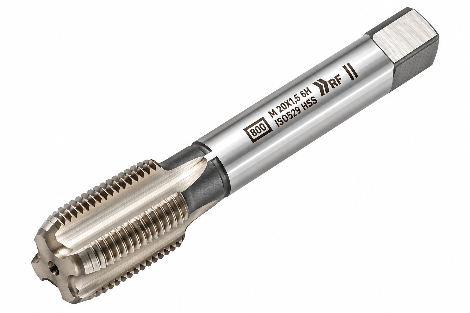 Hepyc 23252 - HSS Straight Flute Short Hand Tap (Intermediate) M20 x 1.5mm - Twin Eagle Imports