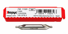 Hepyc 2.50mm HSS DIN333A Centre Drill - Twin Eagle Imports