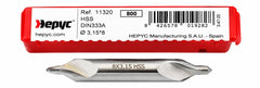 Hepyc 3.15mm HSS DIN333A Centre Drill - Twin Eagle Imports