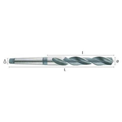 Hepyc 35mm HSS Morse Taper Shank Drill MT4 DIN 345 - Twin Eagle Imports