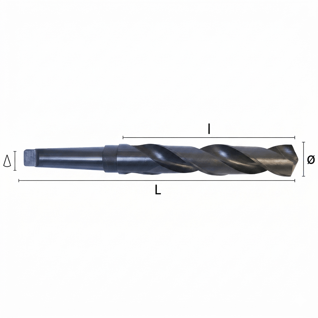 Hepyc 61/64" HSS Morse Taper Shank Drill MT3 DIN 345 - Twin Eagle Imports