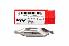 Hepyc 6.3mm HSS DIN333A Centre Drill 118° Taper Shank 80mm Length - Twin Eagle Imports