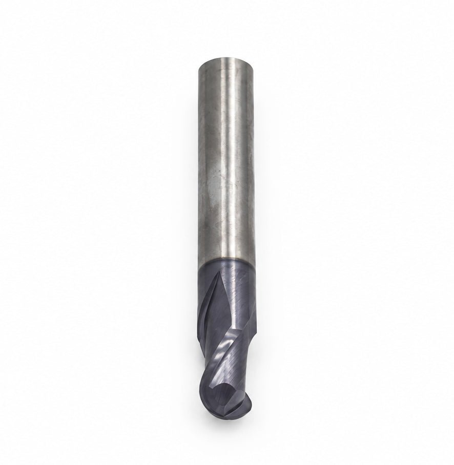 Hepyc 8mm 2 Flute TiAlN Coated Solid Carbide End Mill DIN 6527S - Twin Eagle Imports