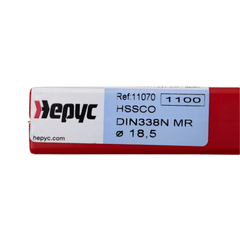 HEPYC DRILLS Hepyc 18.5mm HSS-Co Reduced Shank Drill – DIN 338 MR