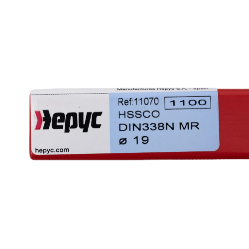 HEPYC DRILLS Hepyc 19.0mm HSS-Co Reduced Shank Drill – DIN 338 MR