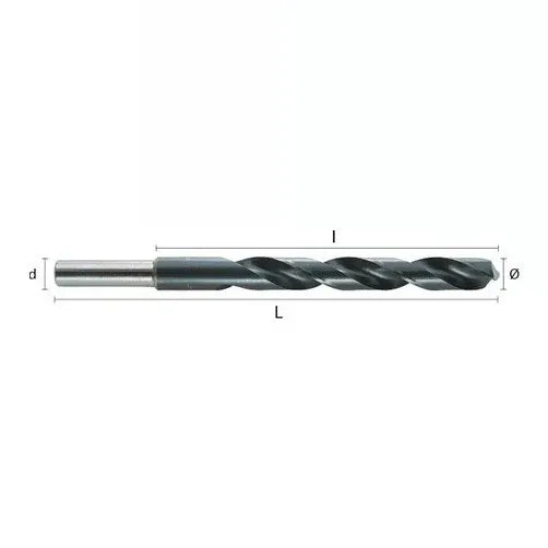 HEPYC DRILLS Hepyc 27mm HSS Reduced Shank Drill DIN 338