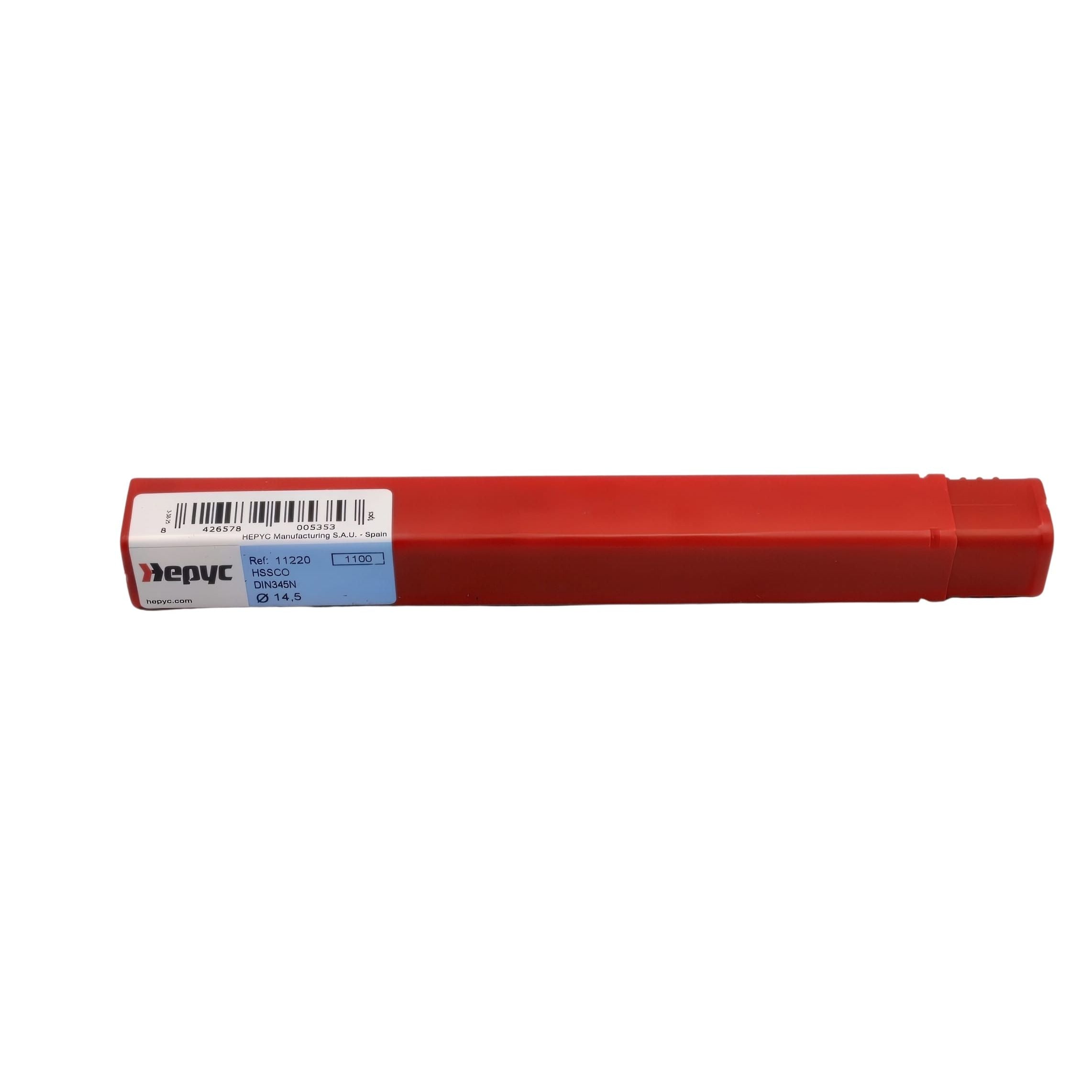 HEPYC DRILLS Hepyc HSSCo Taper Shank Drill Bit 14.5mm DIN345N CM2