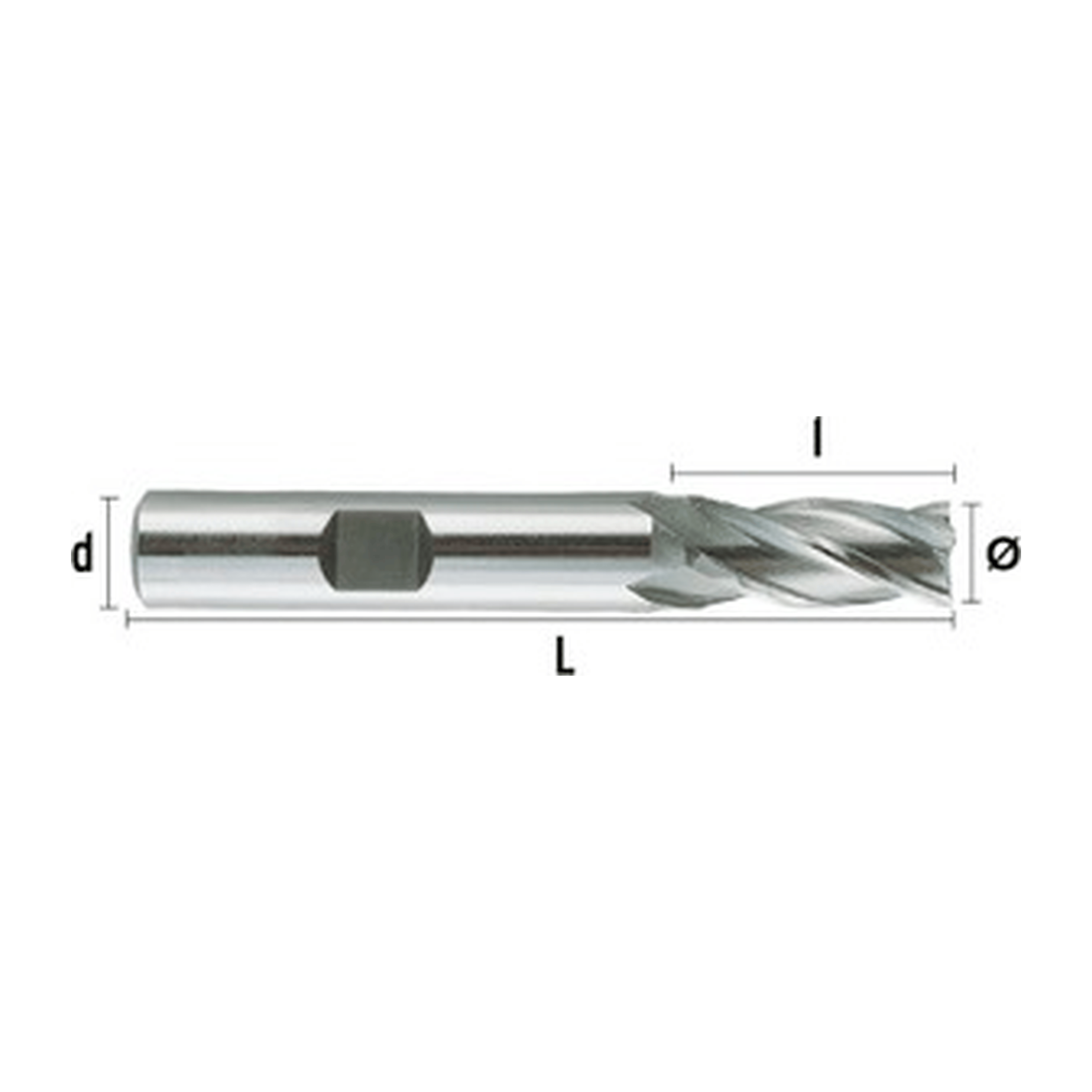 HEPYC Manufacturing HEPYC Multi Flute 16mm HSS-Co8e Multi-Purpose End Mill