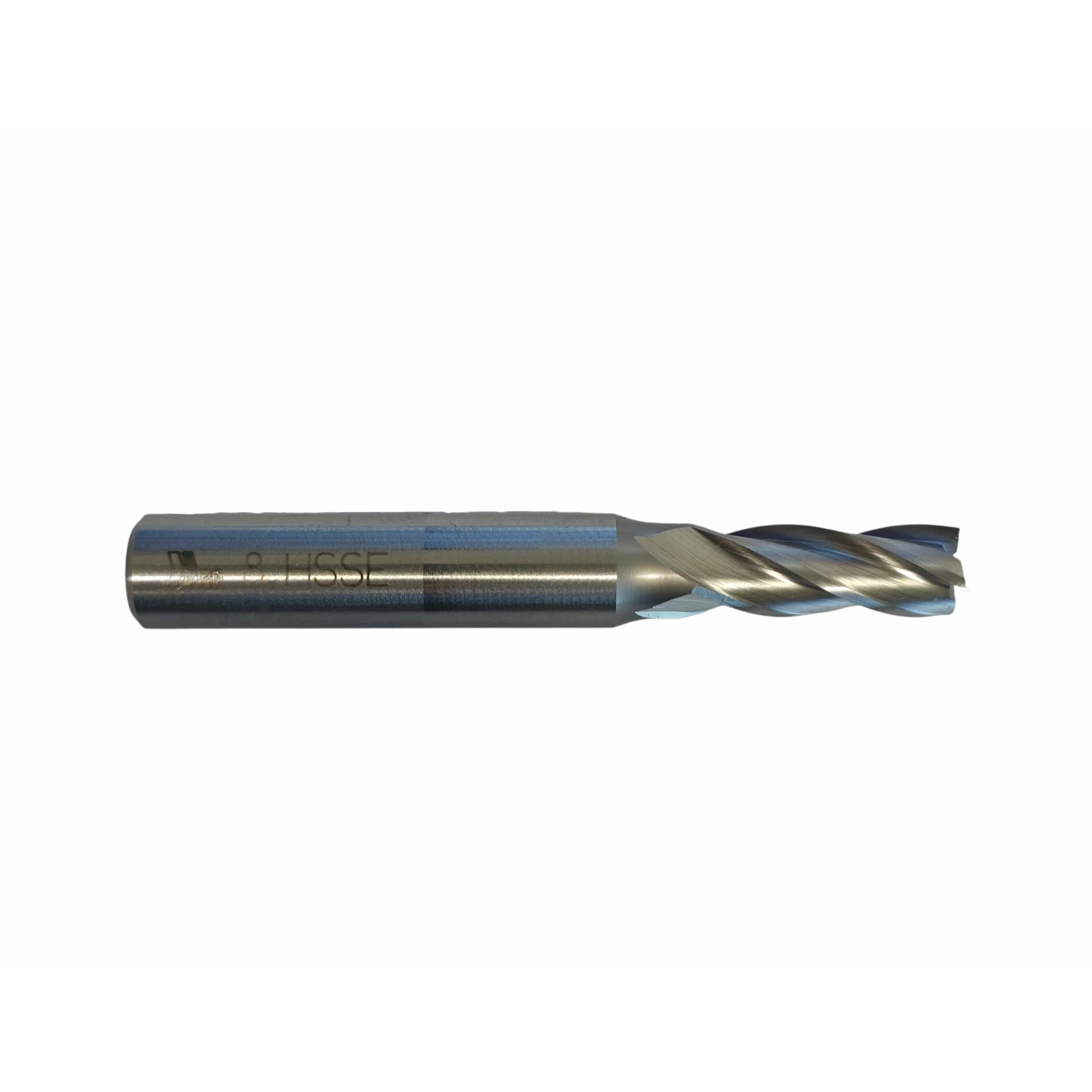 HEPYC Manufacturing HEPYC Multi Flute 8mm HSS-Co8e Multi-Purpose End Mill