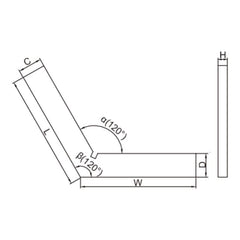 Insize 120° Square Range 50x50mm Series 4706-150 - Twin Eagle Imports