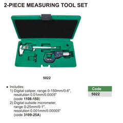 Insize 2pc Measuring Tool Set Series 5022 - Twin Eagle Imports