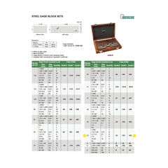 Insize 32 Piece Steel Gauge Block Set Series 4100-132 Grade 1 - Twin Eagle Imports