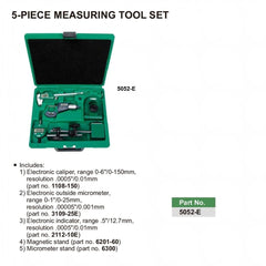 Insize 5pc Measuring Tool Set Series 5052-E - Twin Eagle Imports
