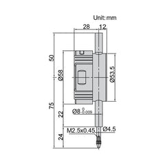 Insize Bore Gauge Digital Indicator 12.7mm/0.5" Range Series 2108-101F - Twin Eagle Imports