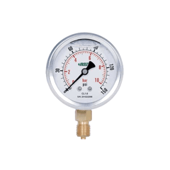 Insize Bourdon Tube Pressure Gauge 1/4BSP 0–10 Bar Series 5201-63B2Y10 - Twin Eagle Imports