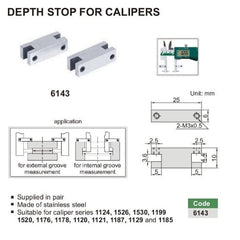 Insize Depth Stop For Calipers Series 6143 - Twin Eagle Imports