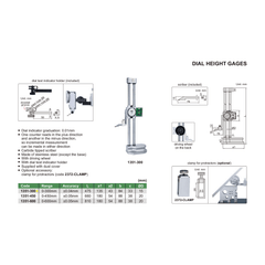 Insize Dial Height Gauge 0-300mm Range Series 1351-300 - Twin Eagle Imports