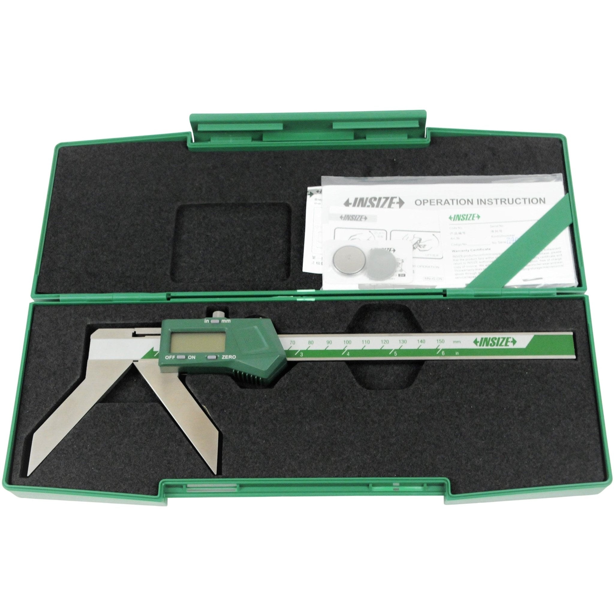 Insize Digital Arc Radius Caliper 5-200mm/0.2-8" Range Series 1189-200B - Twin Eagle Imports
