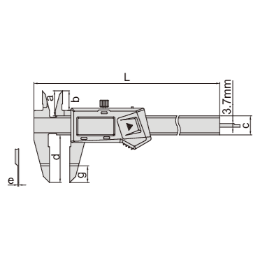 Insize Digital Blade Caliper 0-200mm / 0-8" Range Series 1188-200A - Twin Eagle Imports