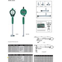 Insize Digital Bore Gauge 1.4-2.4" Range Series 2123-24A - Twin Eagle Imports