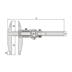 Insize Digital Caliper 0-1000mm / 0-40" Range Series 1117-1002 - Twin Eagle Imports