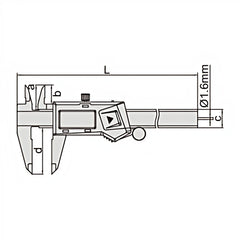 Insize Digital Caliper 0-150mm/0-6" Range Series 1119-150 - Twin Eagle Imports