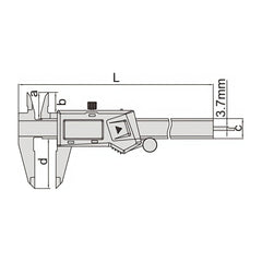 Insize Digital Caliper 0-200mm Range Series 1109-200 - Twin Eagle Imports