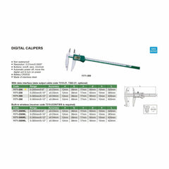 Insize Digital Caliper 0-200mm/0-8" Range Series 1171-200 - Twin Eagle Imports