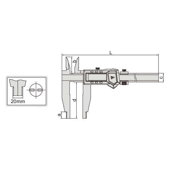 Insize Digital Caliper 0-300mm / 0-12" Range Series 1136-301 - Twin Eagle Imports
