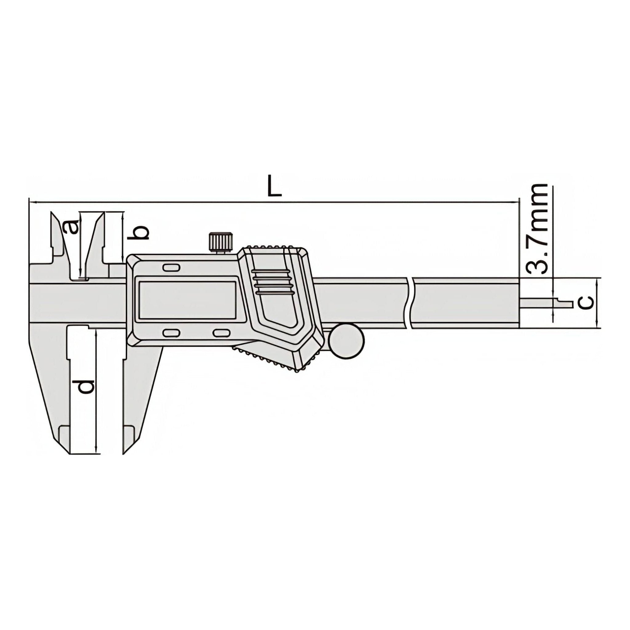 Insize Digital Caliper 0-300mm/0-12" Range Series 1114-300A - Twin Eagle Imports
