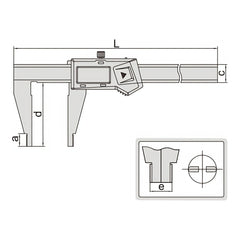 Insize Digital Caliper 0-300mm/0-12" Range Series 1170-300 - Twin Eagle Imports