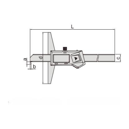 Insize Digital Hook Depth Gauge 0-200mm / 0-8" Range Series 1142-200A - Twin Eagle Imports