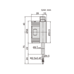 Insize Digital Indicator 10mm/0.4" Range Series 2109-10 - Twin Eagle Imports