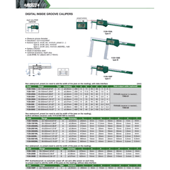 Insize Digital Inside Groove Caliper 40–500 mm Range Series 1120-500 - Twin Eagle Imports