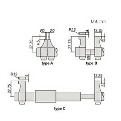 Insize Digital Inside Micrometer 5-30mm/0.2-1.2" Range Series 3520-30 - Twin Eagle Imports