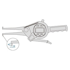 Insize Digital Internal Caliper Gauge 15-35mm/0.6-1.4" Range Series 2151-35 - Twin Eagle Imports