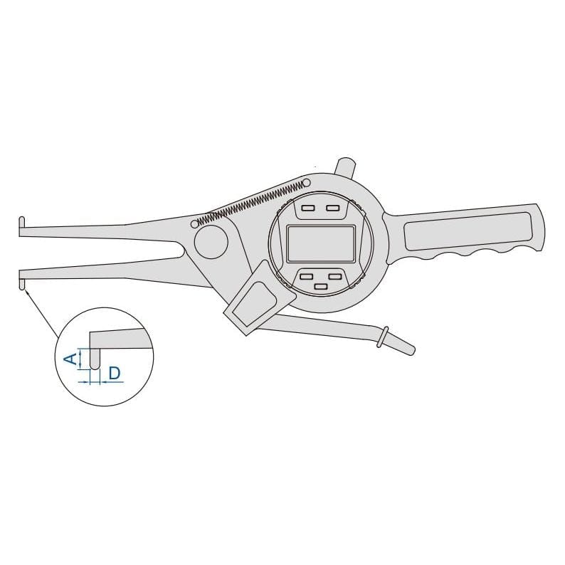 Insize Digital Internal Caliper Gauge 35-55mm/1.4-2.2" Range Series 2151-55 - Twin Eagle Imports