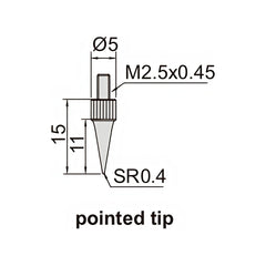 Insize Digital Mini Long Base Depth Gauge 0-12.7mm/0-0.5" Range Series 2142-102 - Twin Eagle Imports