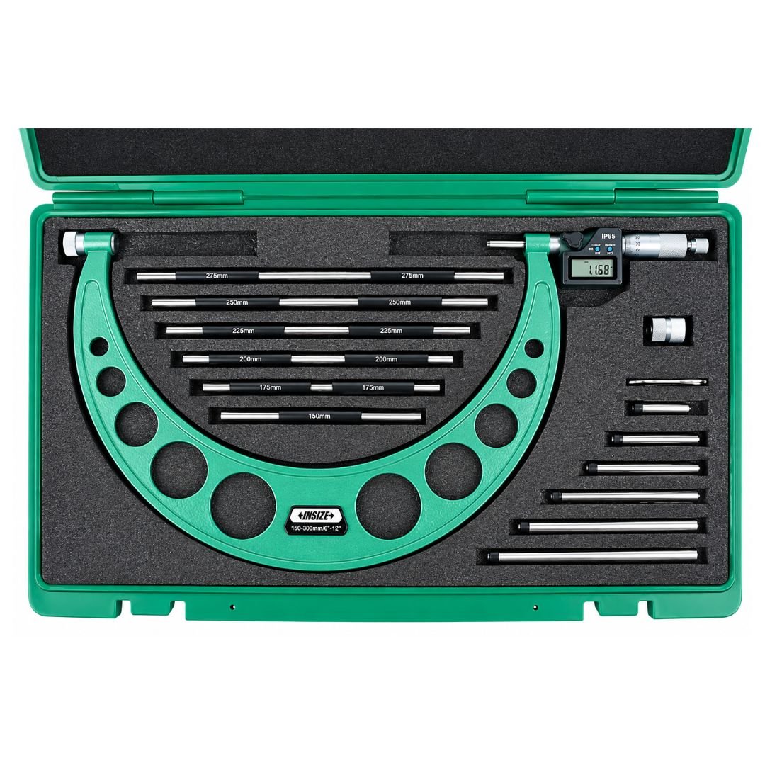 Insize Digital Outside Micrometer 150-300MM Range Series 3506-300A - Twin Eagle Imports