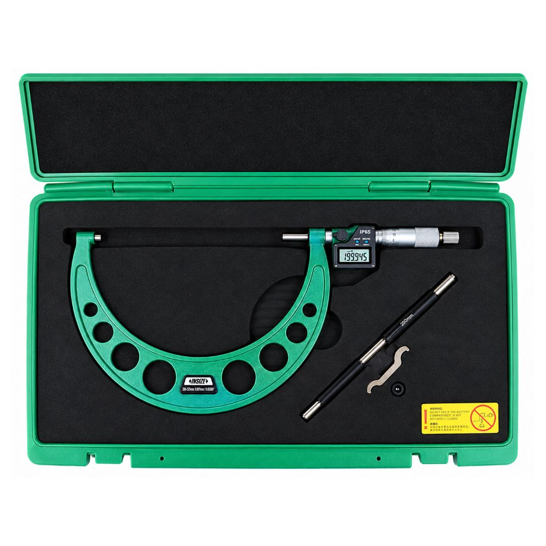 Insize Digital Outside Micrometer 200-225MM / 8-9" Range Series 3101-225A - Twin Eagle Imports