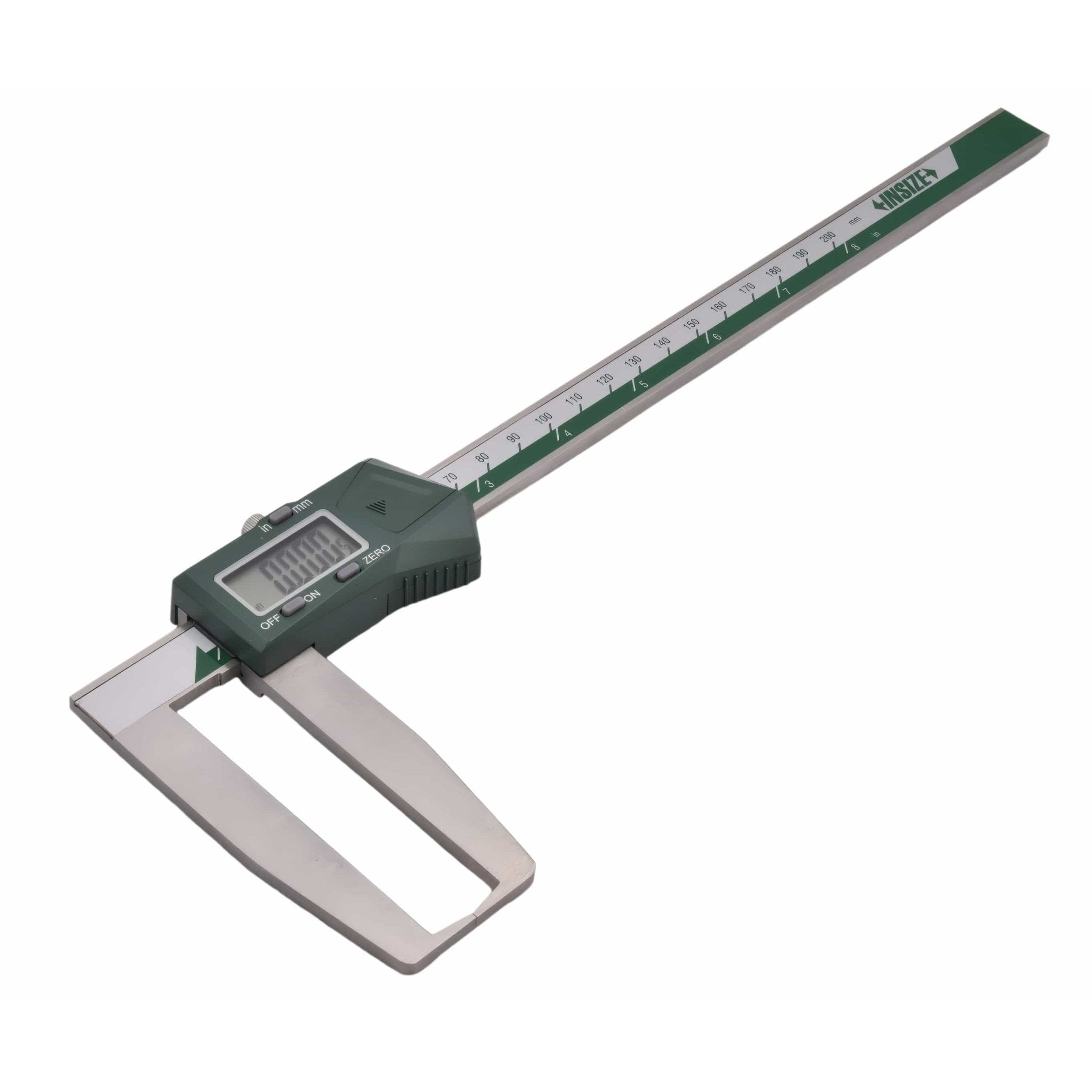 Insize Digital Outside Neck Caliper 0-200mm/0-8" Series 1187-200A - Twin Eagle Imports