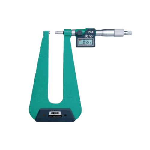 Insize Digital Sheet Metal Micrometer 0–25 mm / 0–1" Series 3539-254FA - Twin Eagle Imports